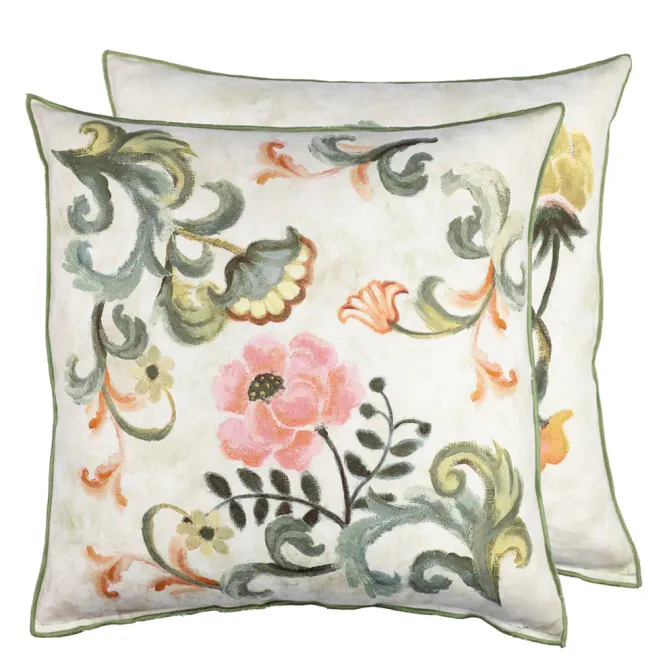 Hovedbilde Designers Guild - Osier Damassé Travertine