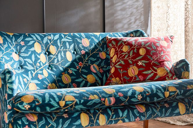 Hovedbilde William Morris - Fruit Velvet / Indigo Slate